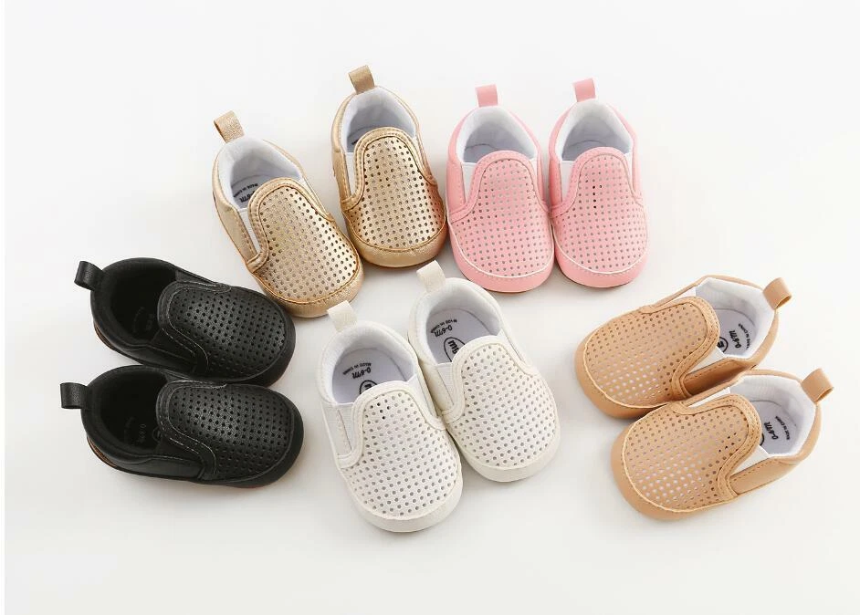Recién Nacido Bebé Niño Niña Zapatos para Cuna Infante Niño Pequeño Tenis Niño Zapato Informal 0-18M Foto 2 de 4