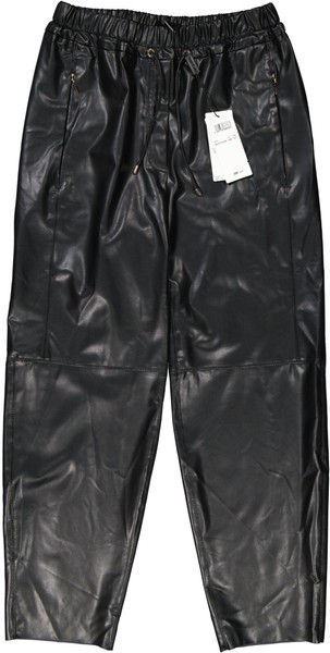 Neu! Marc Cain Damen Hose Aus Kunstleder N3 / 38 Schwarz-image