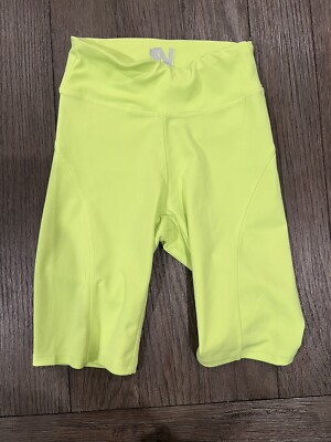 Mens Jock Spandex Tights Compression Shorts Neon Green XS