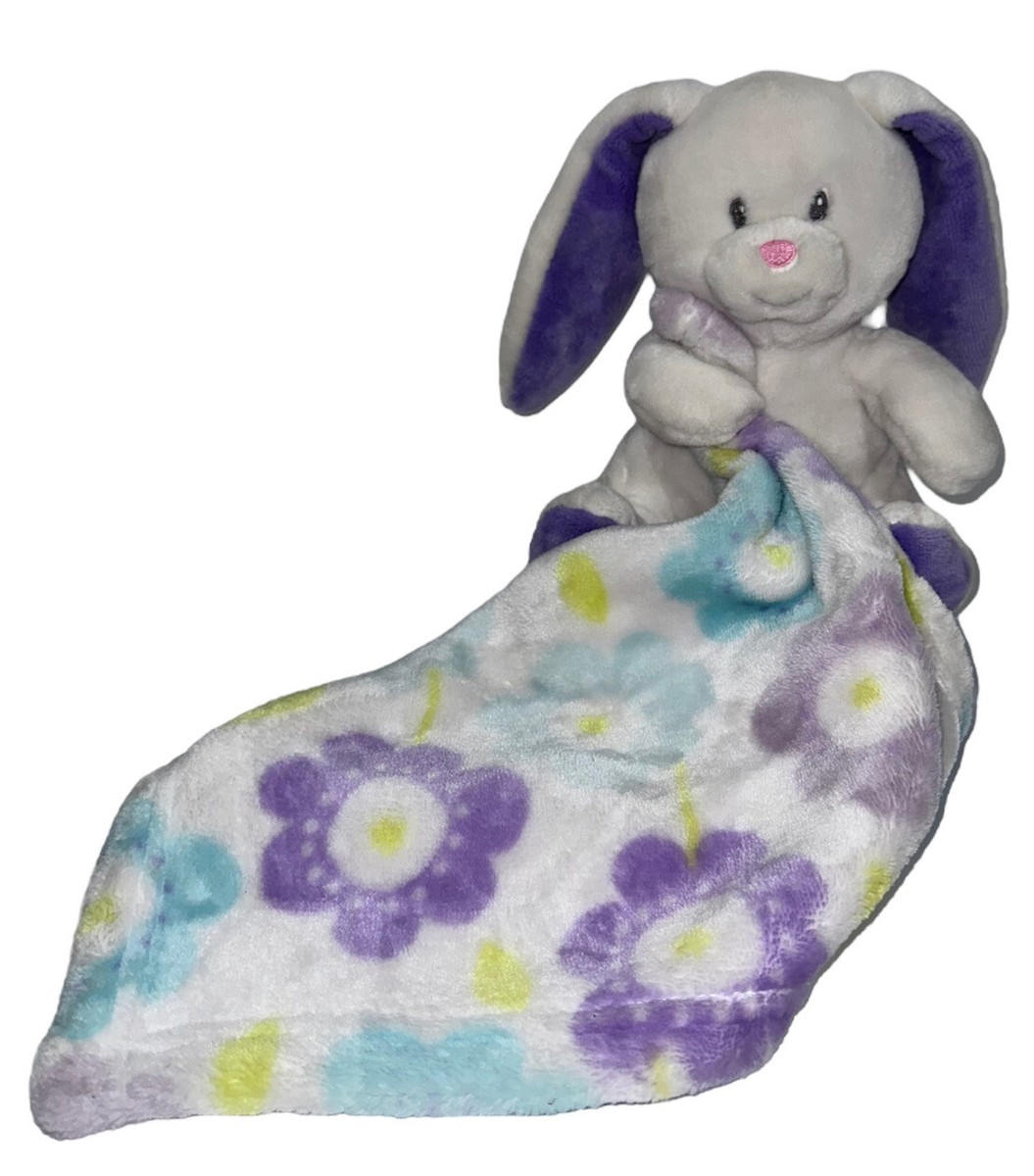 Little Miracles Security Baby Blanket Plush Bunny Rabbit Purple
