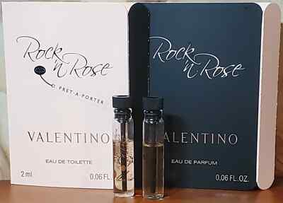 Rock'n Rose by Valentino for Women, Lot of 2, New Sample Size, With Cards