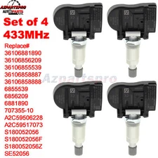 4PCS TPMS Tire Pressure Sensors For BMW 330I 335I 340I 428I 430I 435I 2014-2018
