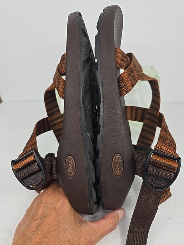 Chaco Size 11M Men’s Brown And Orange Braid Adjustable Comfort Sport Sandals - Picture 9 of 12