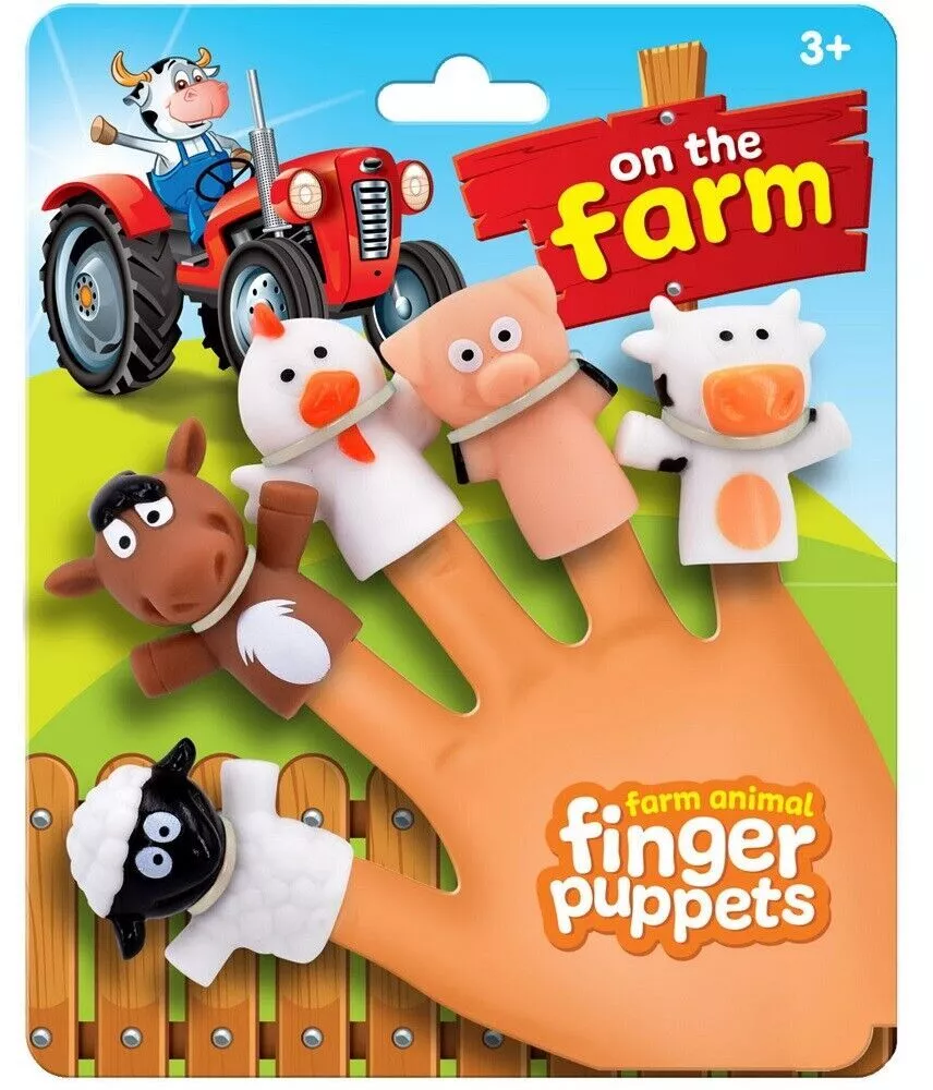 The Puppet Company Farm Animals Finger Puppets, Set of 6