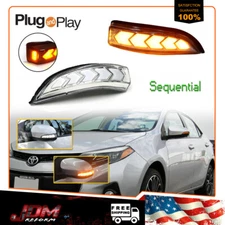 [DYNAMIC SIGNAL] Toyota Corolla Venza Scion iM Clear Side Mirror Lights Blinker