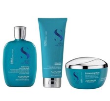 Semi di Lino Curls Enhancing Curly Wavy Maintenance Kit 3 Itens Alfaparf Milano