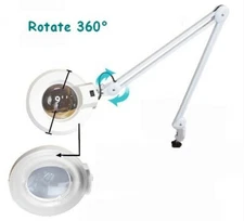 110V 8X Table Clamp Magnifier Lamp for Read and Jewelry Repair High Quality