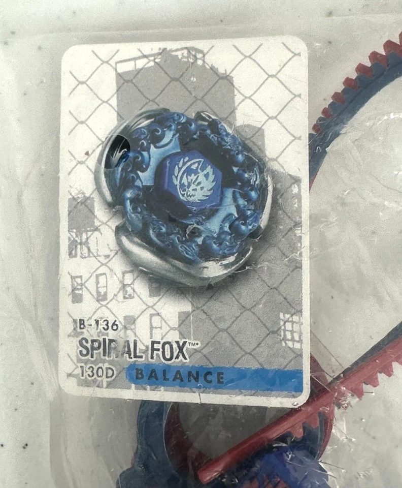 Juego de lanzador giratorio derecho TOMY Hasbro Beyblade Metal Fury 2010 Blue Spiral Fox Foto 2 de 4