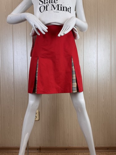 Burberry Golf Red Novacheck Print Skirt size 8 - Picture 11 of 16