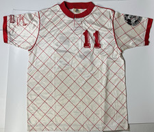 Vtg 80s 90s UMBRO Soccer Jersey Mens XL Diamond Grid Made in USA #11 (0273)