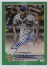 2022 Topps Chrome Veteran Green Refractor 90/99 Taijuan Walker #CVA-TW Auto uk2