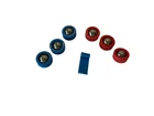 Vintage Ideal Rebound Board Game Replacement Pieces Blue Red Pucks Sliders