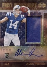 2022 Panini Illusions - First Impressions Autographed Memorabilia Alec Pierce...