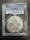 2006 W PCGS MS70 AMERICAN SILVER EAGLE  Old Blue Holder -D11