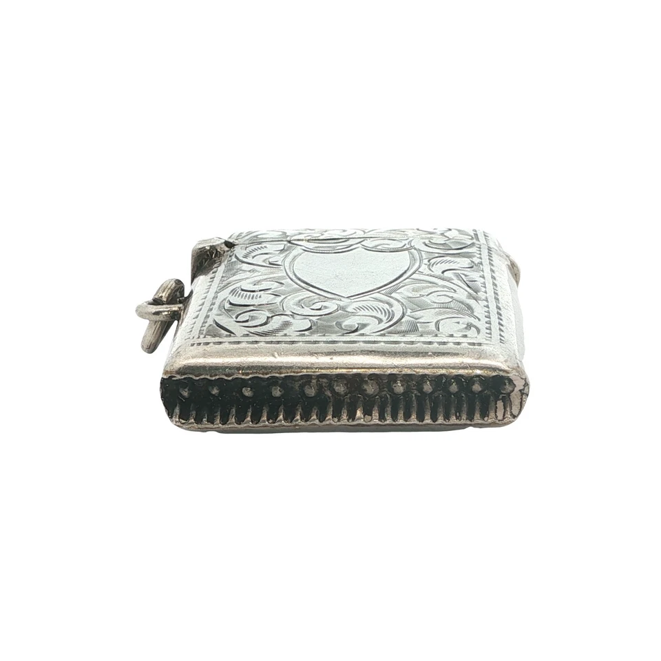 Vintage Sterling Silver Vesta/ Match Case - Birmingham 1923 - image 4 of 4