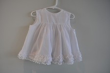 Vintage Bryan Girls Dress Underskirt Size 18 Months White with Lace