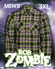 DIXXON Flannel x ROB ZOMBIE Collab Flannel Shirt- Men's 3XL