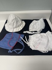 Vintage 1970's Handmade Baby Bonnets  Baby Sun Hat