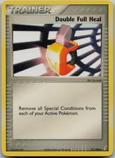 Double Full Heal 77/100 Uncommon EX Crystal Guardians LP Pokemon Card