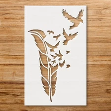 Flying Birds Wall Art Reusable Stencil for Home Decor - StencilAir