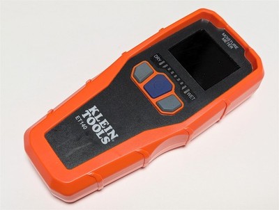 Klein Tools ET140 Pinless Moisture Meter Non-Destructive Drywall Wood 9V Tested