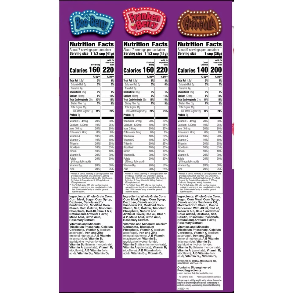 Paquete de cereales Monsters Muppet Variety Pack, 31,3 oz., paquete de 3 Foto 3 de 4