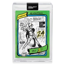 Topps PROJECT 2020 Karte 206 - 1980 Rickey Henderson Von Gregory Siff