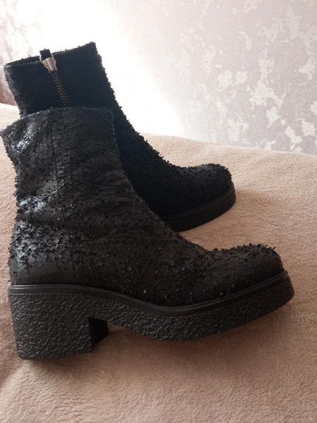 Women Halmanera Boots Black Leather 37