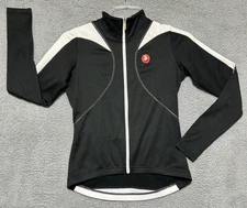 Castelli Jacket Womens M Black Cycling Jersey Long Sleeve Full Zip