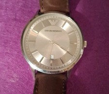 Preços baixos em Caso de Prata Emporio Armani Classic homens