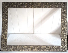 Antique Victorian Aesthetic Movement Wide Gold Gilt Gesso Wood Frame Fits 28x20"
