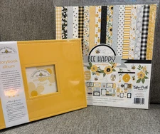 Doodlebug Design 8x8 Album & Echo Park Paper pack (see description for details)