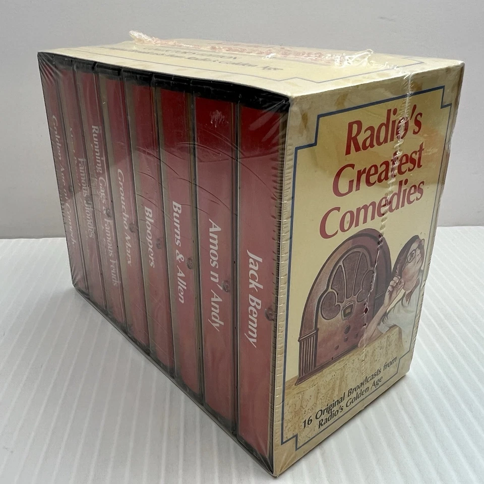 Radio's Greatest Comedies 8 Cassette Box Set (60-min each) Sealed, New (1992) - Image 2 of 4