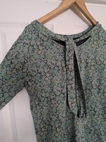 Beautiful THOUGHT Size 12 Tee Shirt Lyocel SHORT SLEEVES PINK GREEN FLORAL VGC.