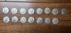 15 SILVER KENNEDY HALF DOLLARS 65-69 COINS 40% SILVER
