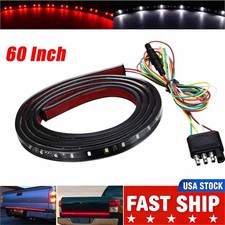 60" Inch Red/White LED Tailgate Light Bar Turn Signal Brake Reverse Tail Strip