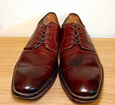 Johnston & Murphy Mens Brown Leather Derby Dr...