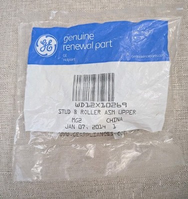 Genuine OEM GE WD12X10269 Dishwasher Dishrack Roller and Axle