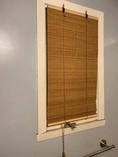Bamboo Shades for Windows & Outdoor Patio Blinds Custom Size Privacy Roll Up New