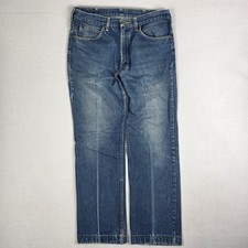 Vintage 80s Lee Jeans Mens 36x34 Fits 34x30 Blue Amazing Fade Made In USA