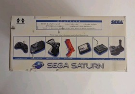 SEGA Saturn Console w/Controller Cables Game & Box US Version Not Working CIB