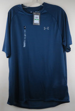 Under Armour Men's UA Tech 2.0 SS Tee 1326413 Size L NWT Blue Gym Workout