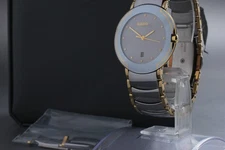 [Near MINT / Full Set] Rado Diastar 129.0300.3 Coupole Mirror Ceramic Qz Men's