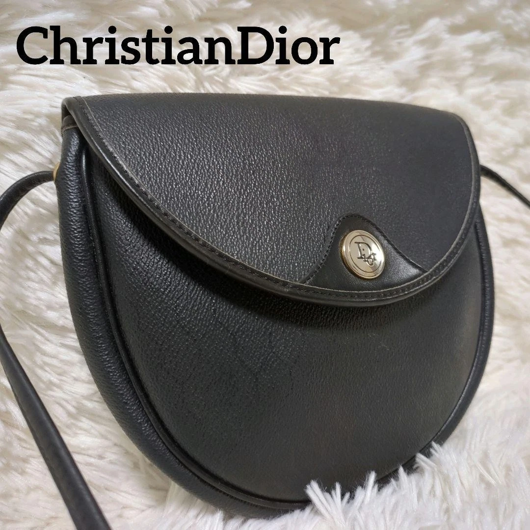 Sac bandoulière Dior PVC authentique noir moyen femme France 117629