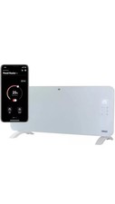 Princess Smart 1500W Glass Panel Heater - White. READ DESCRIPTION.