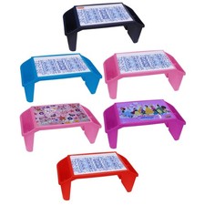 Children Kids Lap Desk With Pocket Tray Multipurpose Activity Table Laptop Slots
