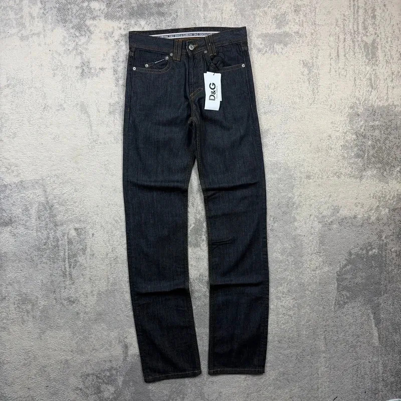D&G Straight Fit Dark Denim Jeans W29 Magic Low Rise Selvedge BNWT Deadstock Y2K image 6