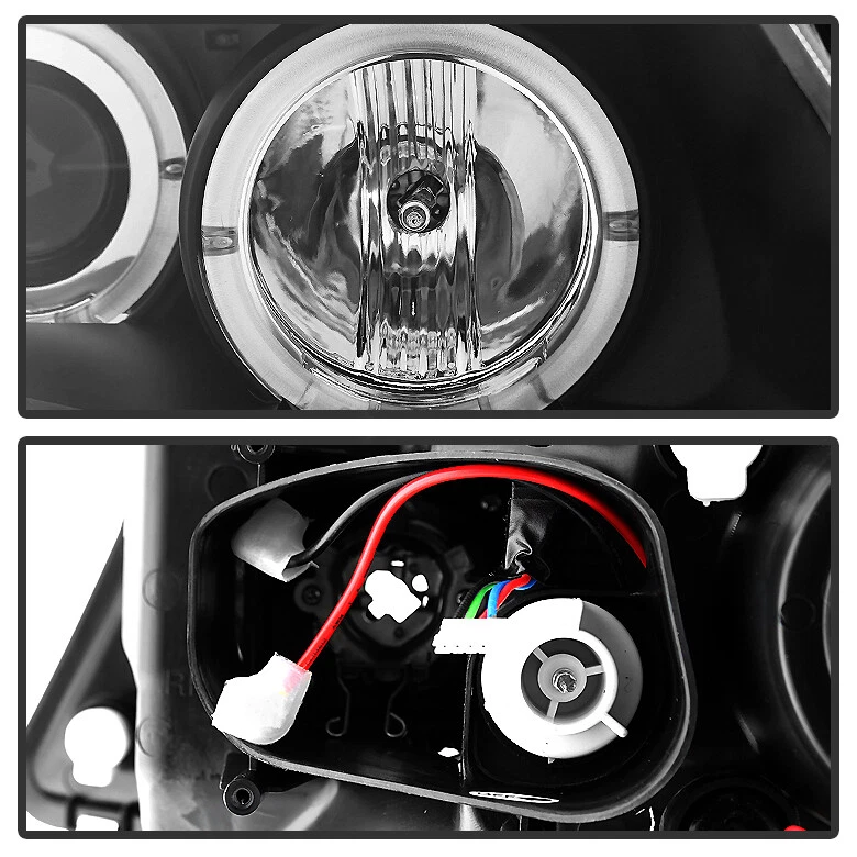 Faros proyectores LED halo negros para BMW E90 serie 3 2009-2012 sedán Foto 3 de 4