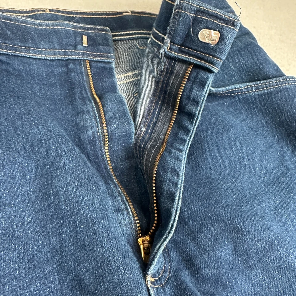Vintage Wrangler Jeans Mens 36x29 (Fits 33x27) Comfort Bell Bottoms Made in USA - Image 3 of 4