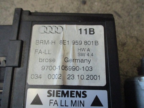 el. Fensterhebermotor vorne links Audi A4 S4 B6 B7 Fensterheber 8E1959801B - Bild 4 von 4